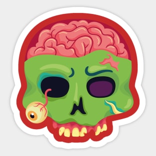 Scary Skull Sticker